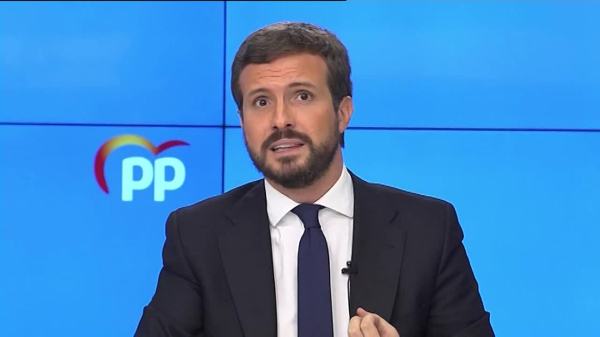 Casado sigue sin desvelar el voto del PP en la moción de censura de Vox