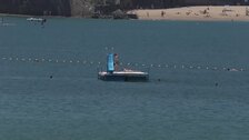 Jornada de sol y gran afluencia en las playas de San Sebastián