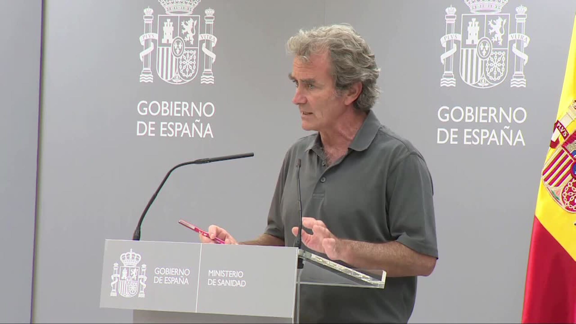 Sanidad notifica 1.927 positivos con inicio de síntomas en la última semana