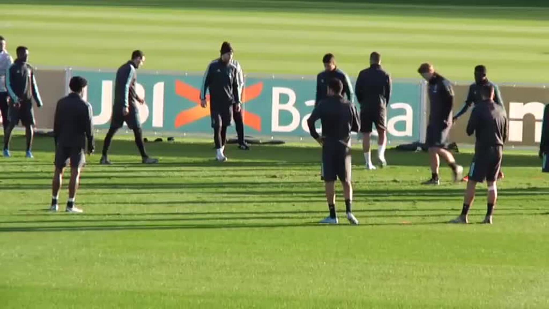 La Juventus ya se prepara para el partido contra el Atlético