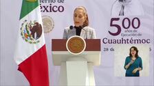 Presidenta de México a España: “Todavía es tiempo de pedir perdón"