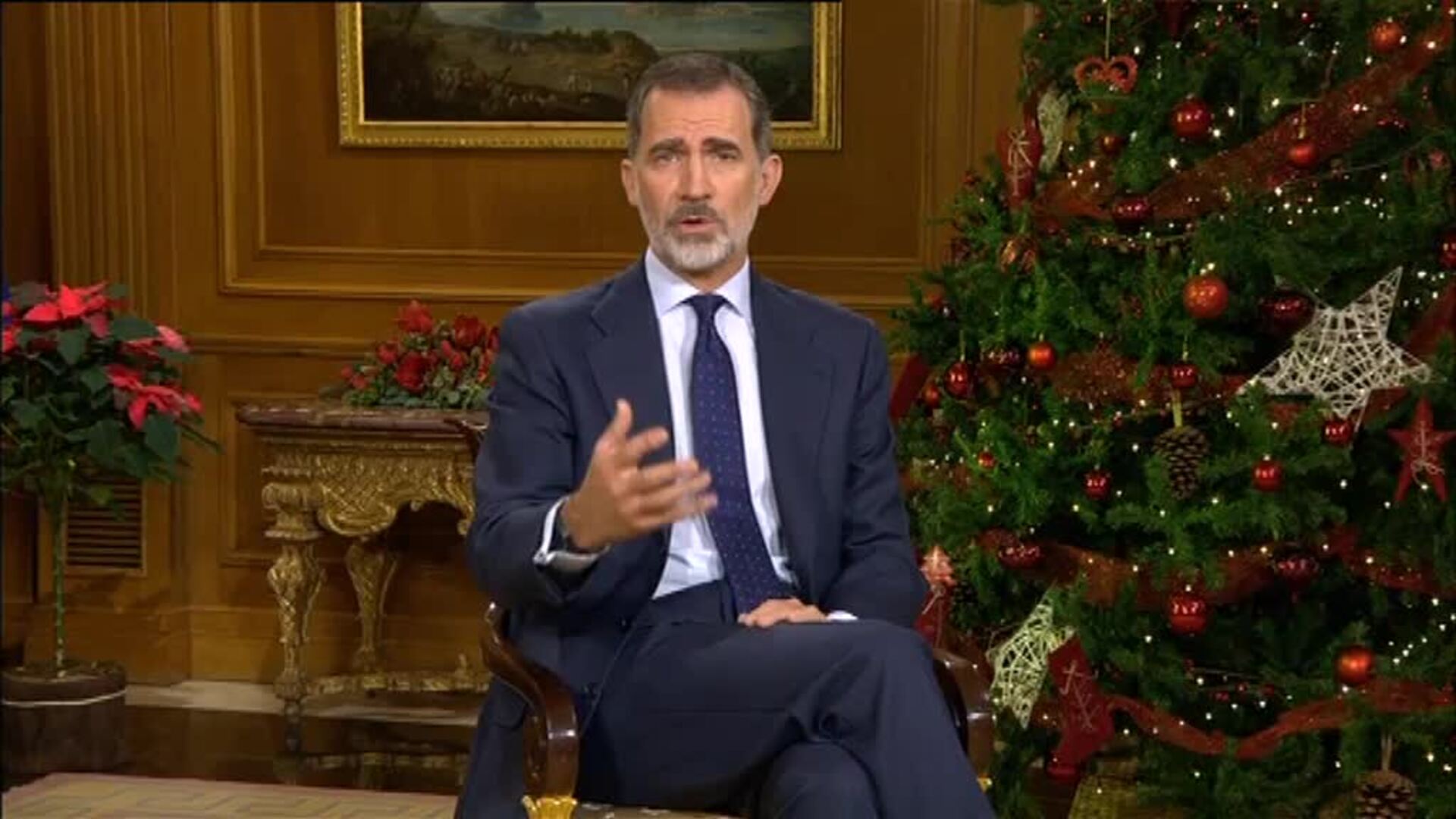 Felipe VI recuerda de manera especial a las víctimas de las inundaciones de este año