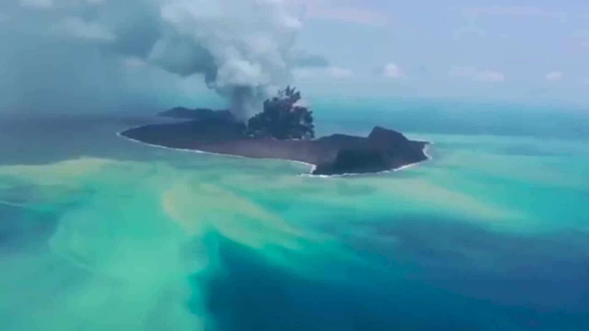 La isla del volcán de Tonga ya no existe