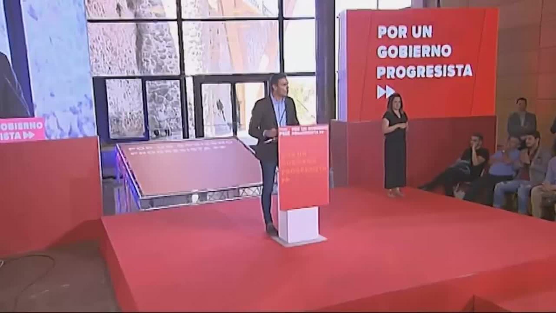 Sánchez exhibe la unidad del PSOE con un mitin en Toledo