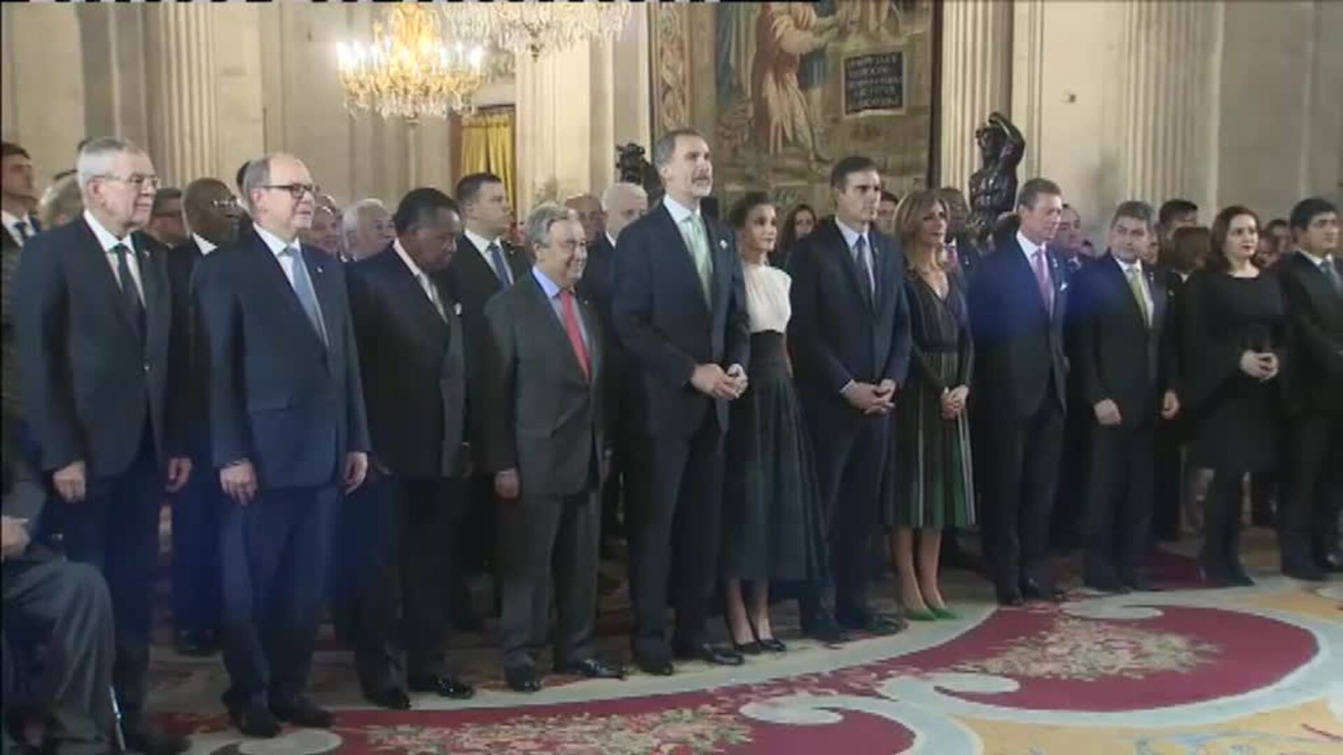 Los Reyes ofrecen una recepción a jefes de Estado y de Gobierno que acuden a la Cumbre del Clima