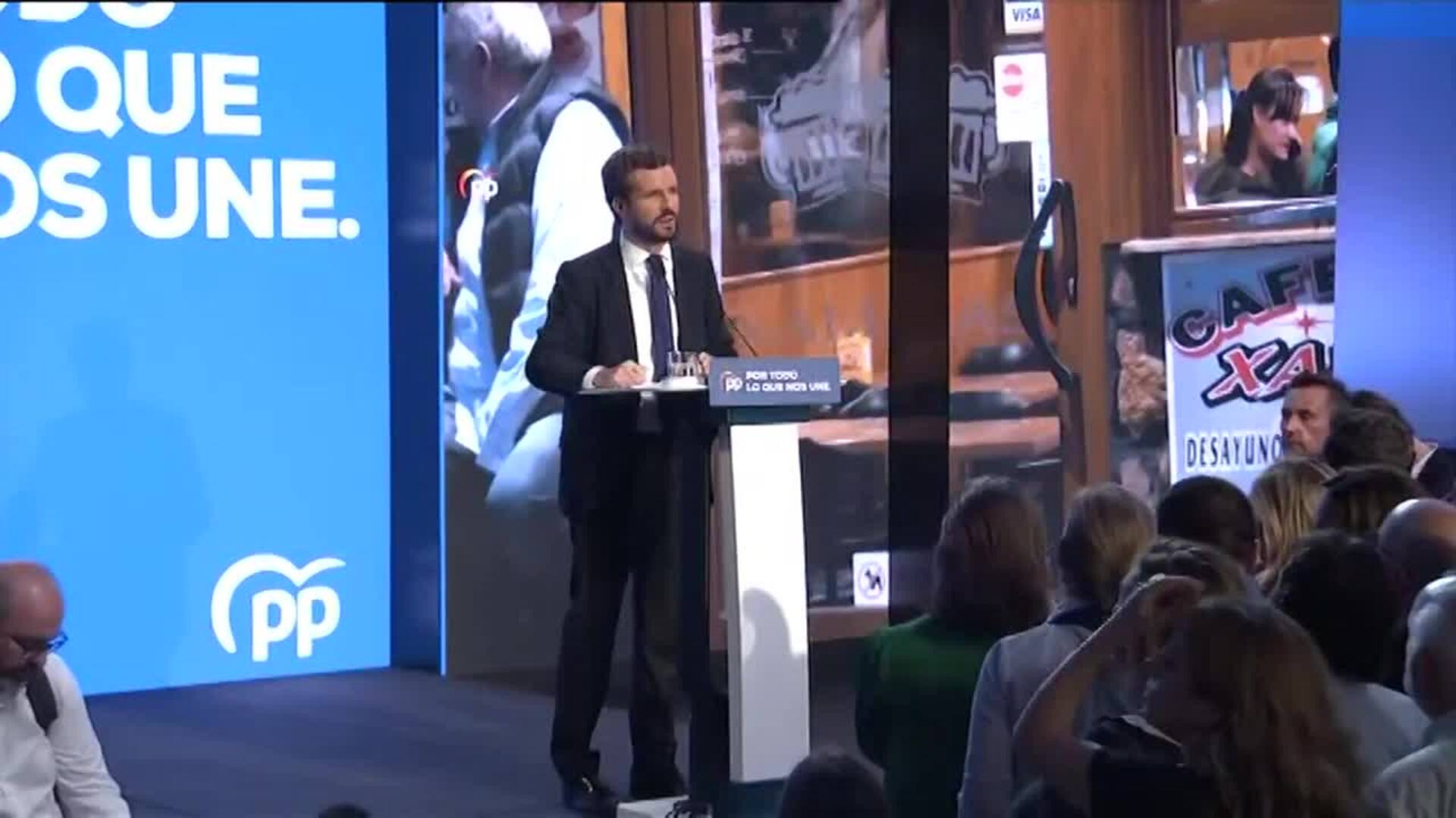 Casado pide aglutinar el voto en la &quot;casilla&quot; del PP