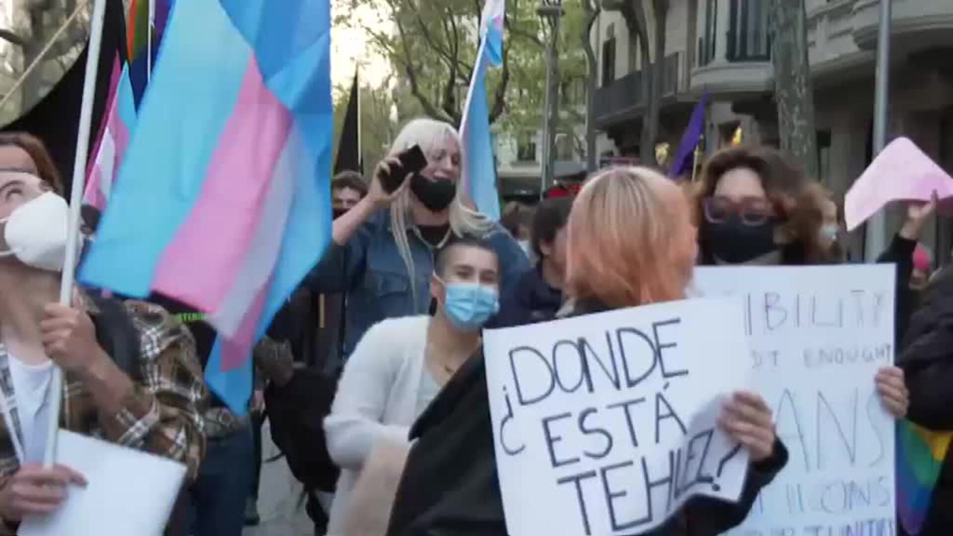 Cientos de personas reclaman en Barcelona que se apruebe ya la Ley Trans