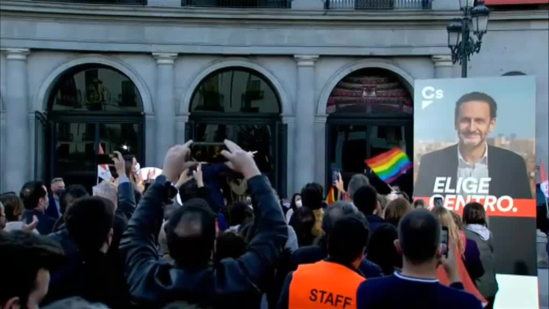 &quot;Elige centro&quot; se convierte en el lema de Cs en el inicio de la campaña electoral en Madrid
