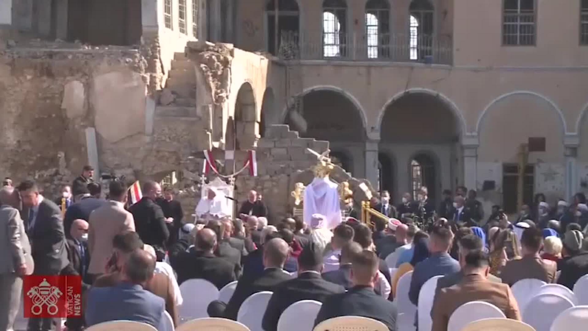 El Papa en Mosul: &quot;La paz es más fuerte que la guerra&quot;