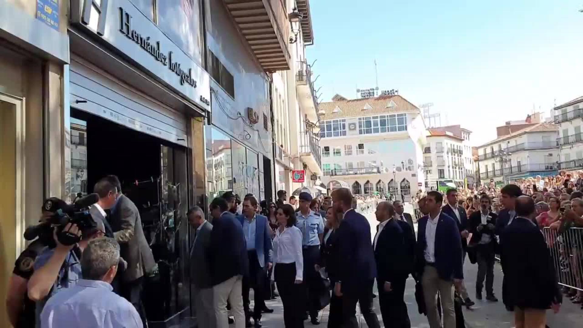 Los Reyes visitan Arganda del Rey tras las fuertes lluvias