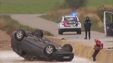 Mueren dos personas en Caudete (Albacete) en el interior de un vehículo por la DANA