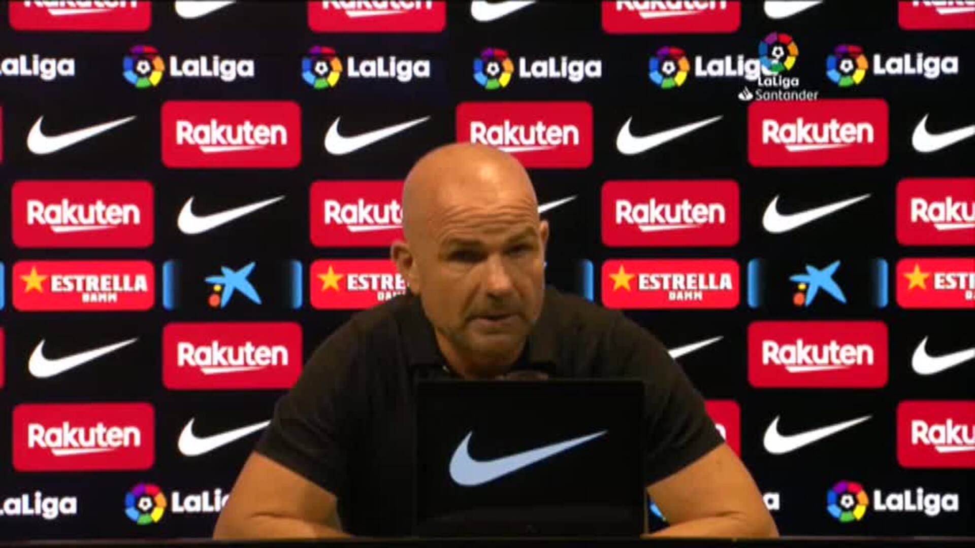 Paco López tras perder 3-0 ante el Barça: &quot;Hoy hemos estado muy mal&quot;