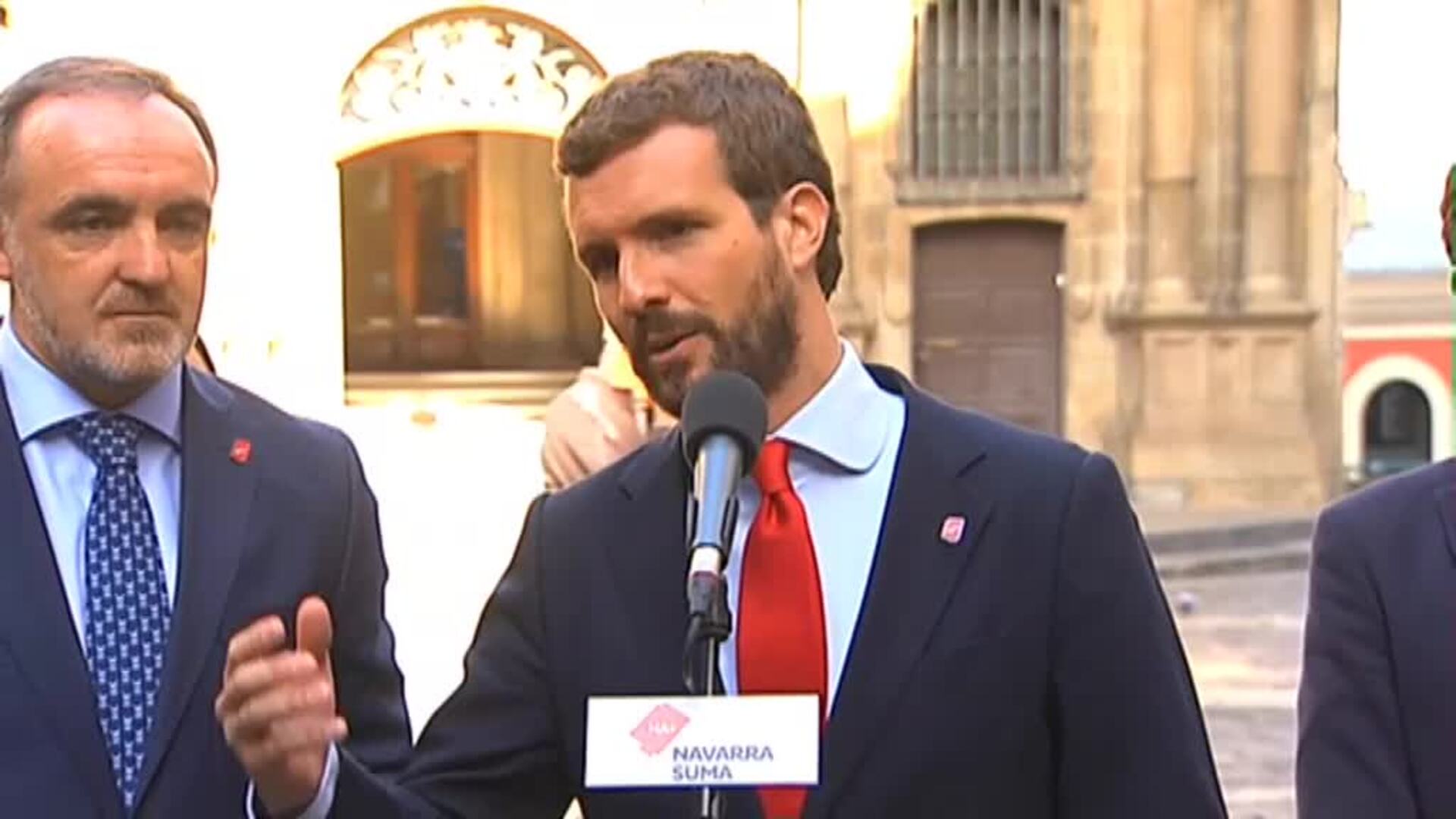 Casado: &quot;Cualquier acuerdo con el PSOE implica la ruptura del acuerdo con Bildu&quot;