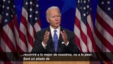 Biden acepta la nominación: «El final de este episodio de oscuridad en EE.UU. empieza esta noche»