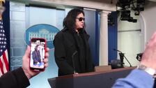 Gene Simmons de Kiss visita la Casa Blanca previo a recibir el Kennedy Center Honors