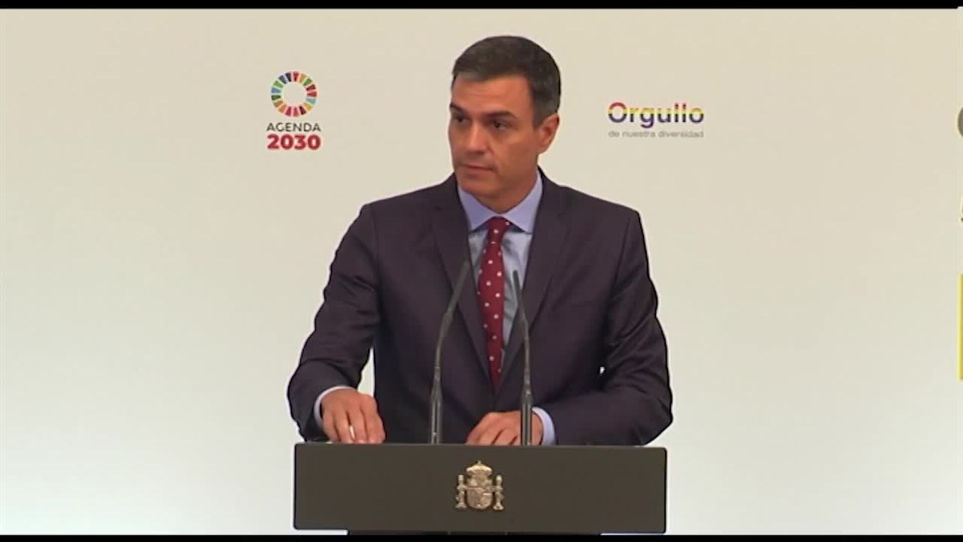Sánchez sobre Orgullo 2019: &quot;Ni un paso atrás&quot;