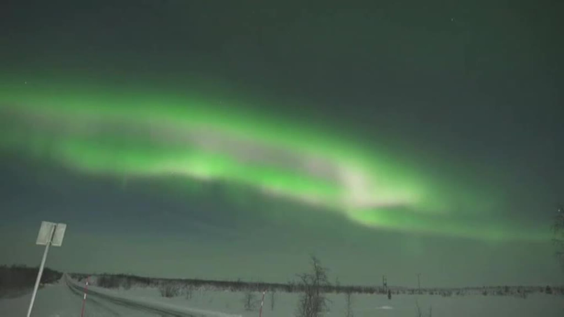 Espectaculares auroras boreales en el cielo de Laponia