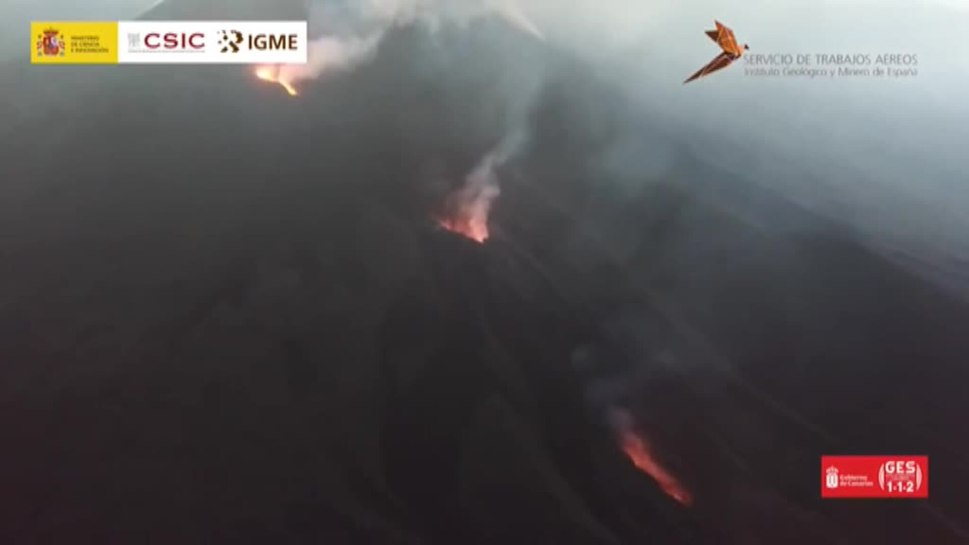 La colada número 3 se detiene muy cerca del mar