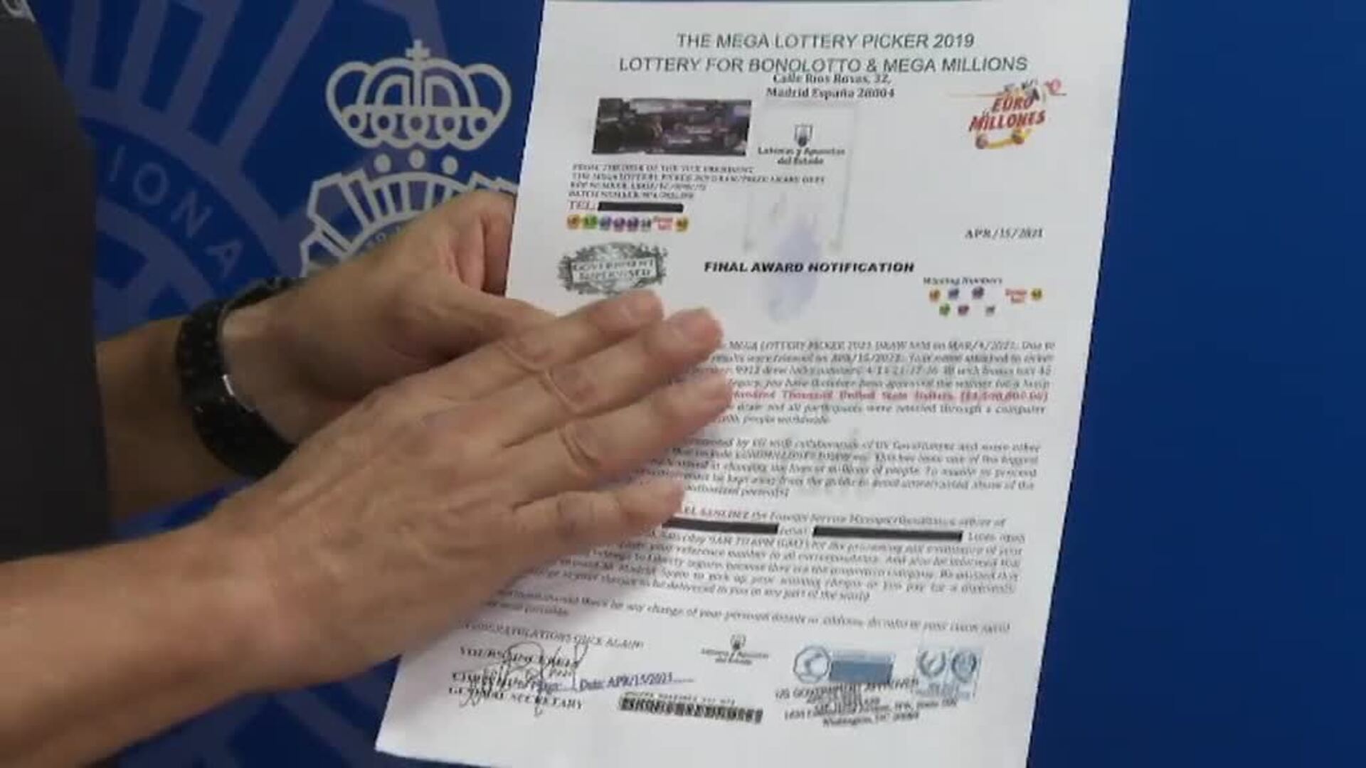 La Policía Nacional da el mayor golpe de la historia a las estafas nigerianas