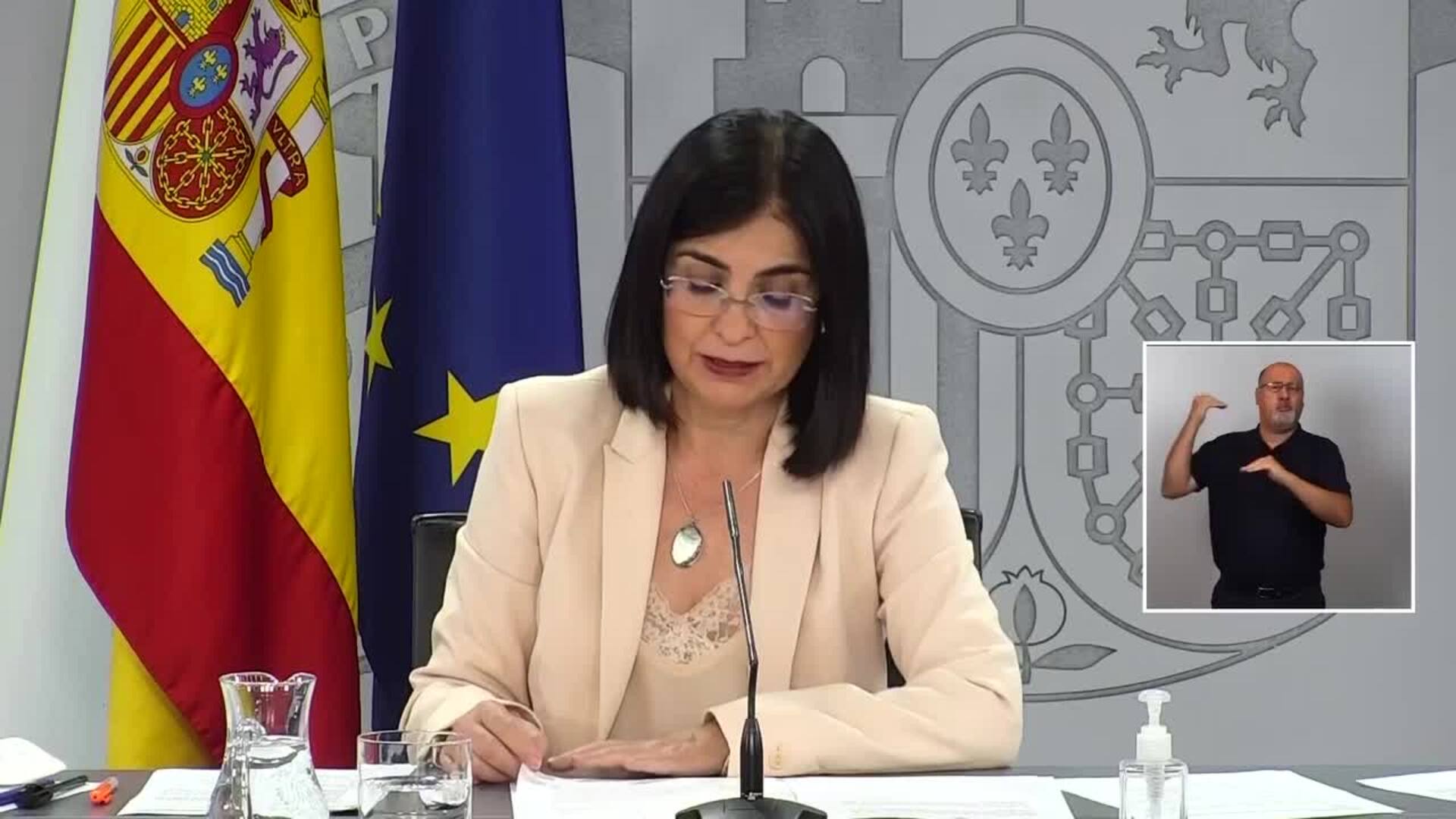 Darias apunta que la velocidad de contagios &quot;está disminuyendo&quot;