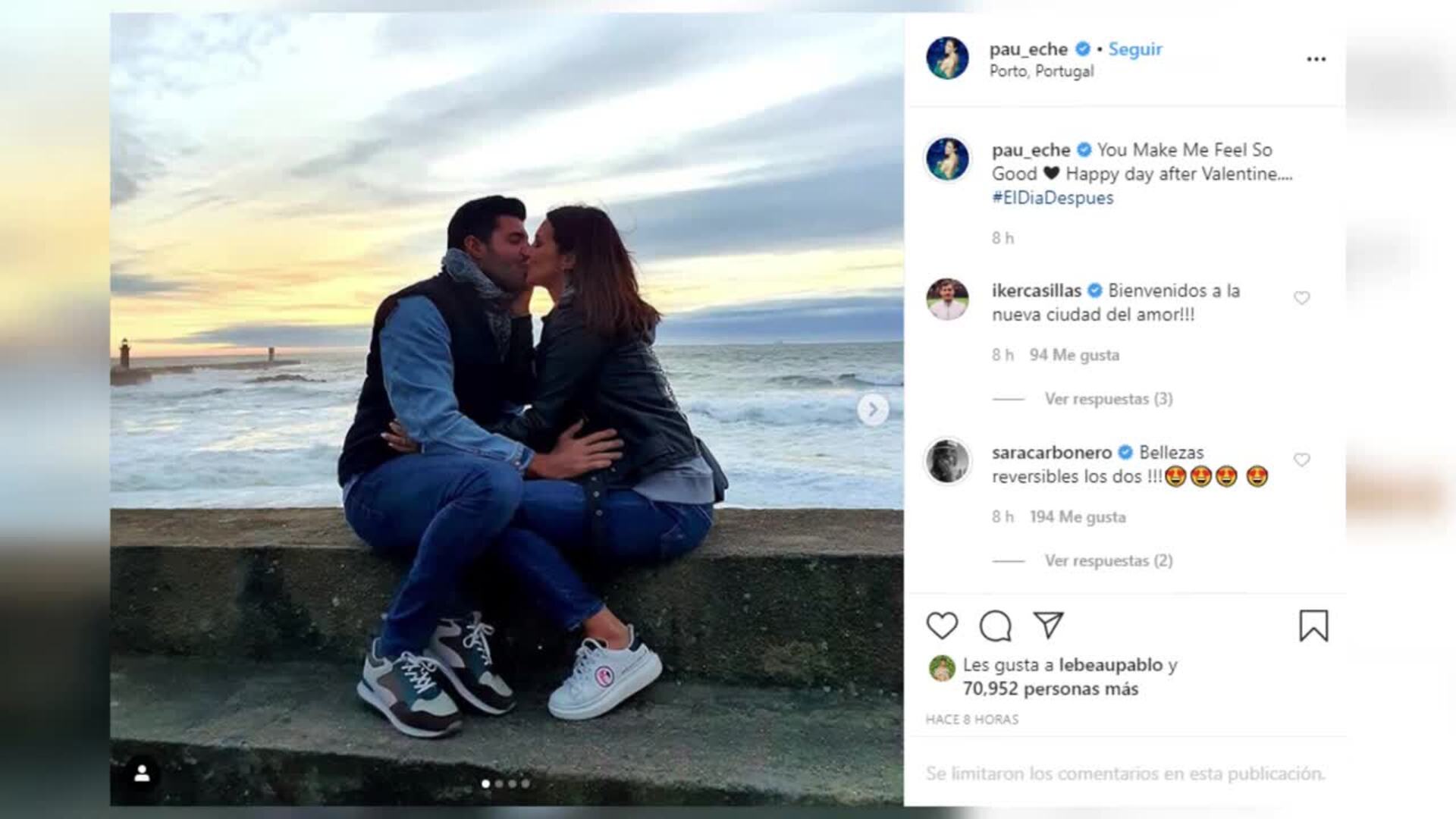 Paula Echevarría y Miguel Torres visitan a Sara Carbonero y Casillas en Oporto