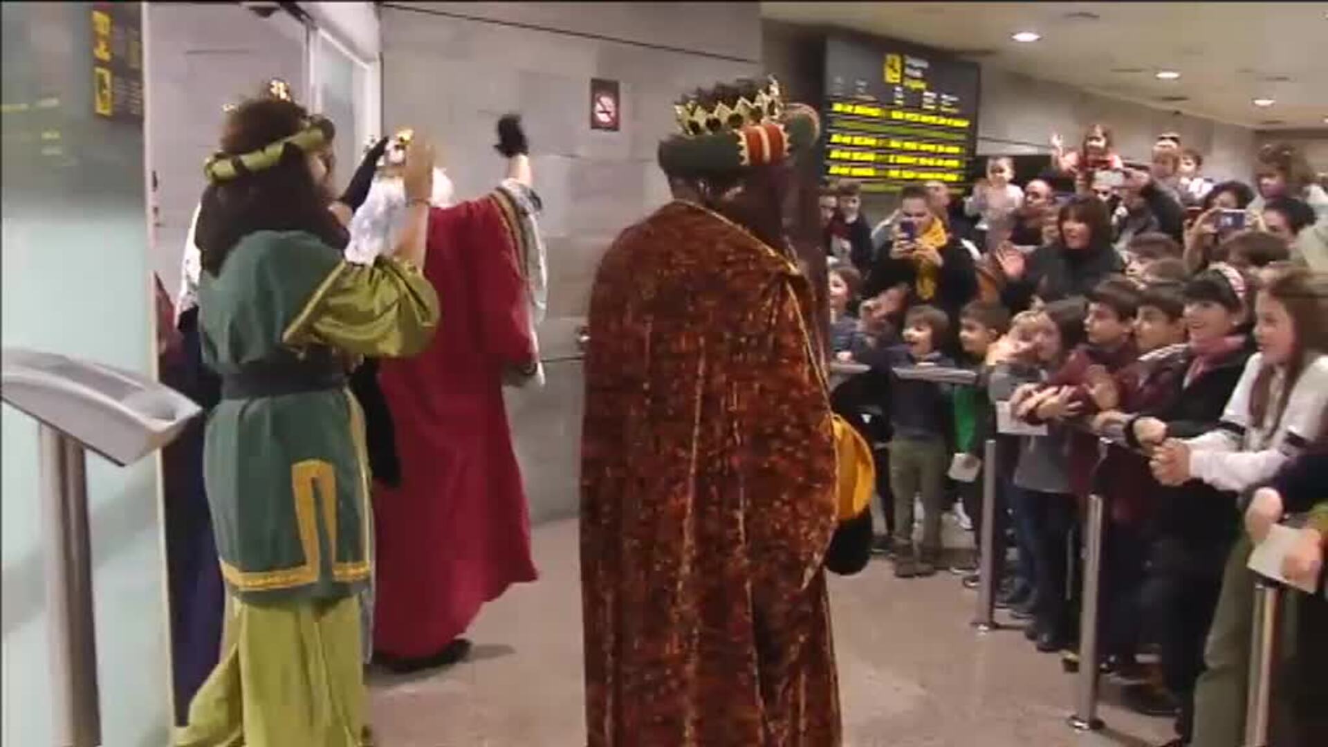 Los Reyes Magos aterrizan en A Coruña