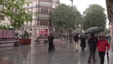 Día de paraguas en Bilbao