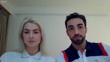 Olivia Smart y Adrián Díaz logran un histórico diploma olímpico en danza sobre hielo