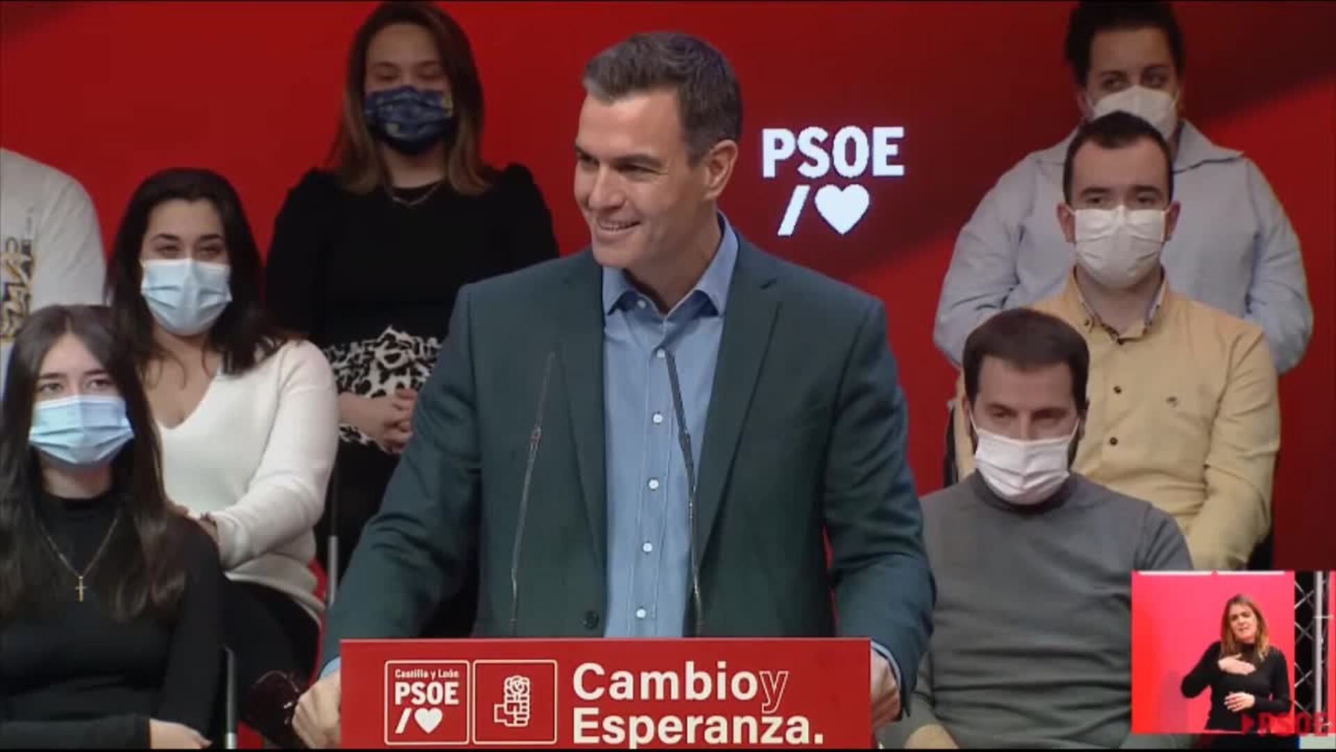Sanchez ve al PSOE como única alternativa a un gobierno del PP y Vox