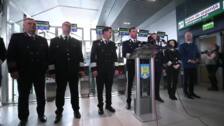 La policía fronteriza rumana presenta los nuevos controles que funcionarán a partir del domingo