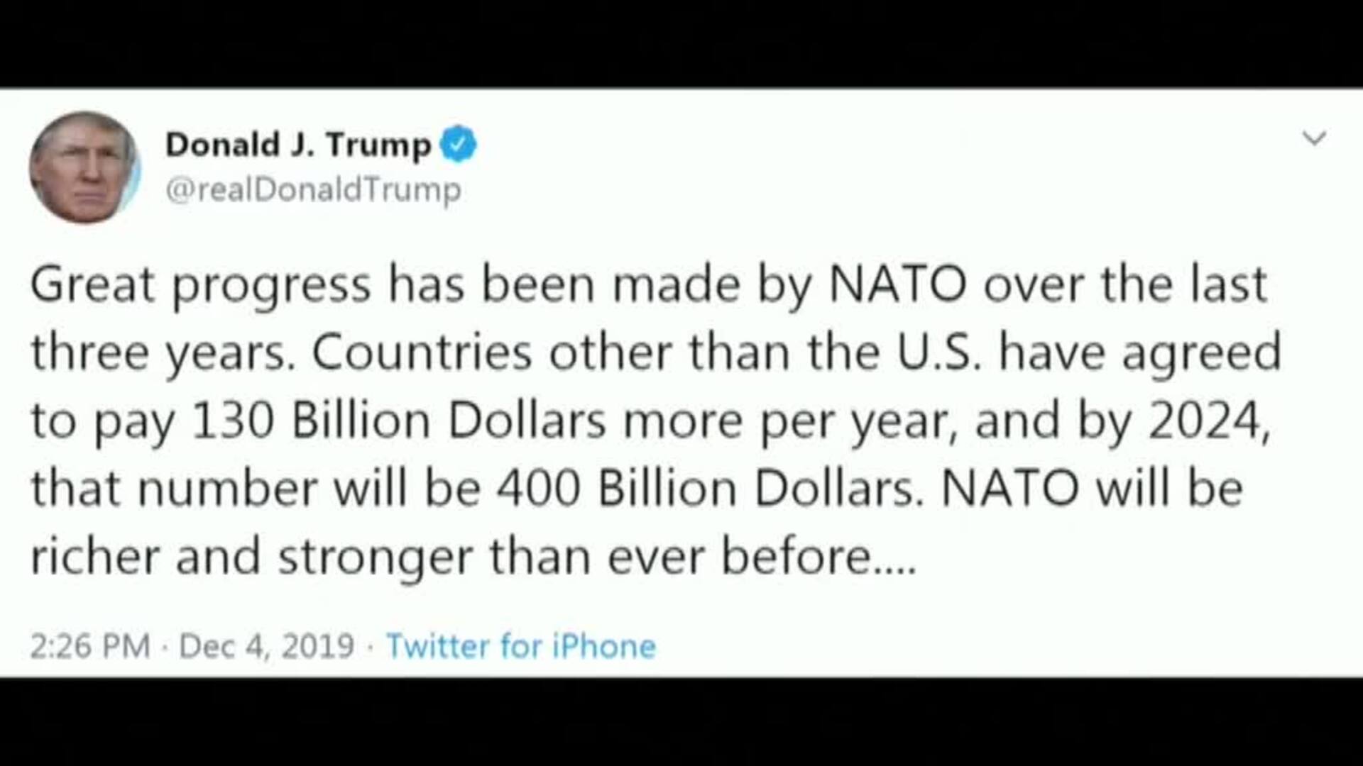 Donald Trump resta importancia al vídeo de algunos presidentes mofándose de él