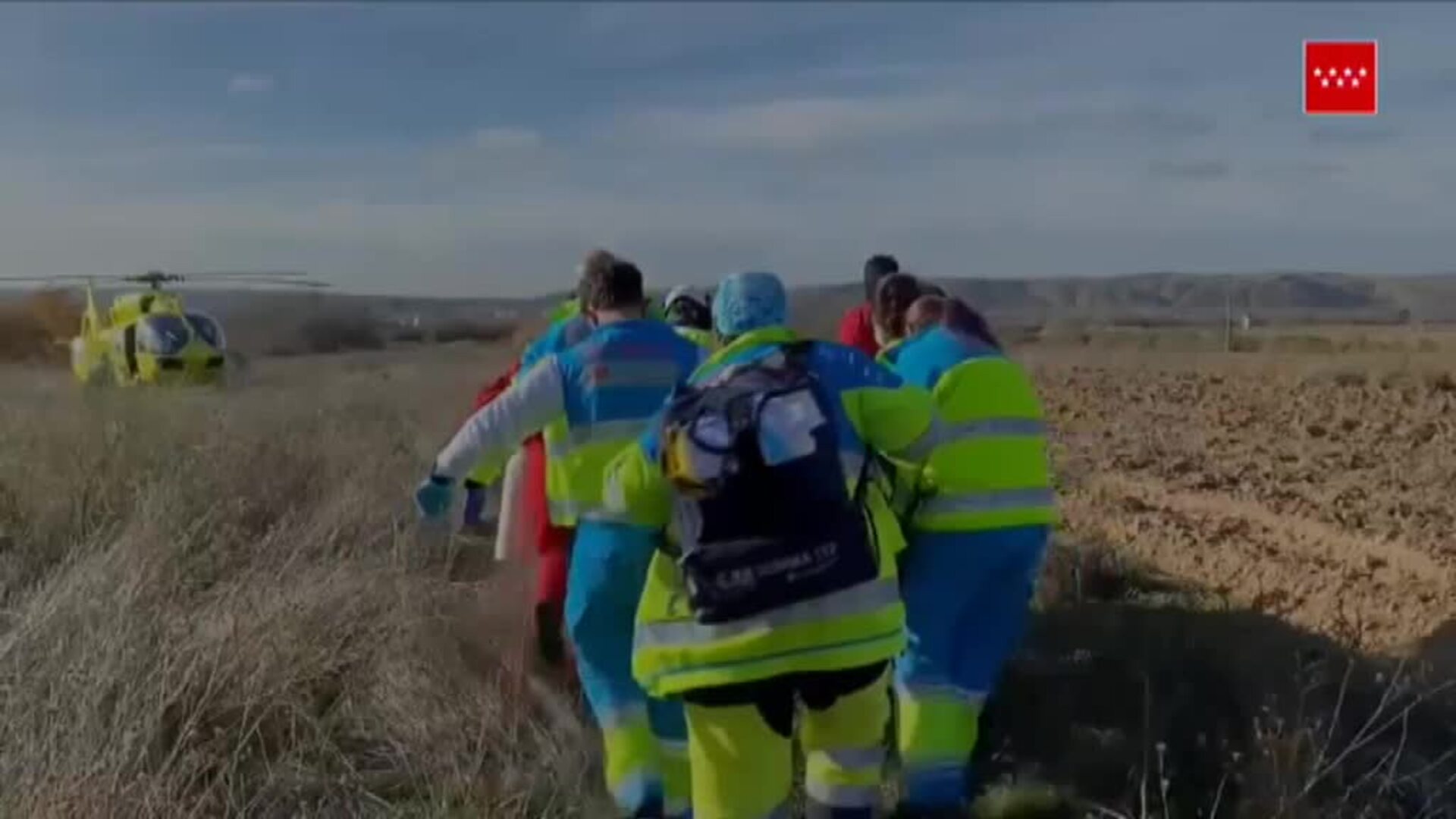 Herido muy grave un motorista rescatado en helicóptero por el SUMMA 112