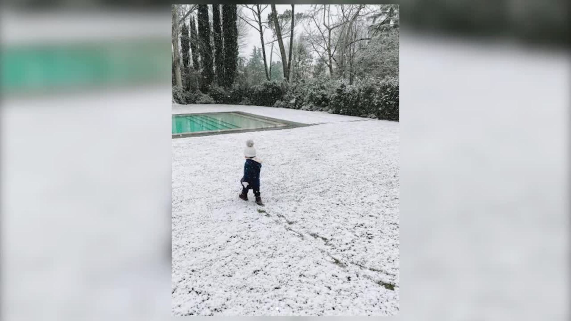 Ana Boyer comparte la primera vez de su hijo Miguel en la nieve