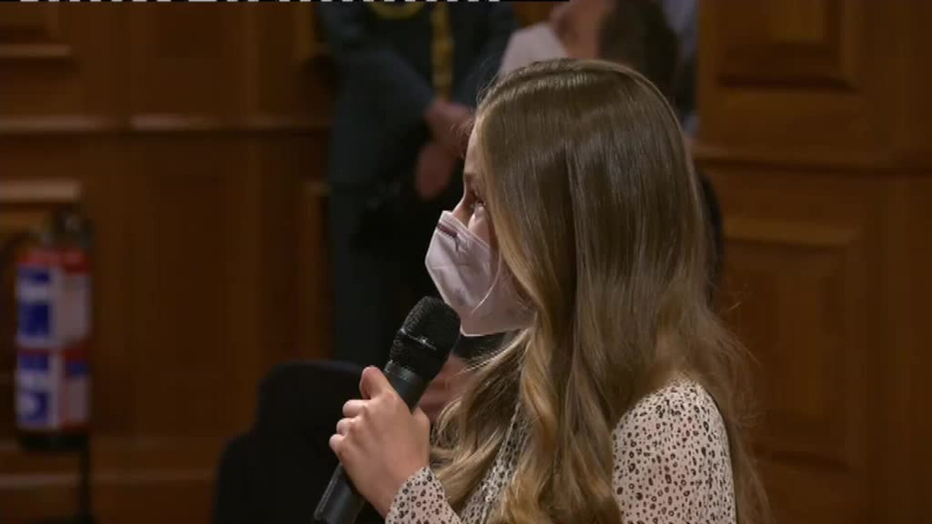 Leonor acude al instituto Cervantes en su primer acto institucional en solitario