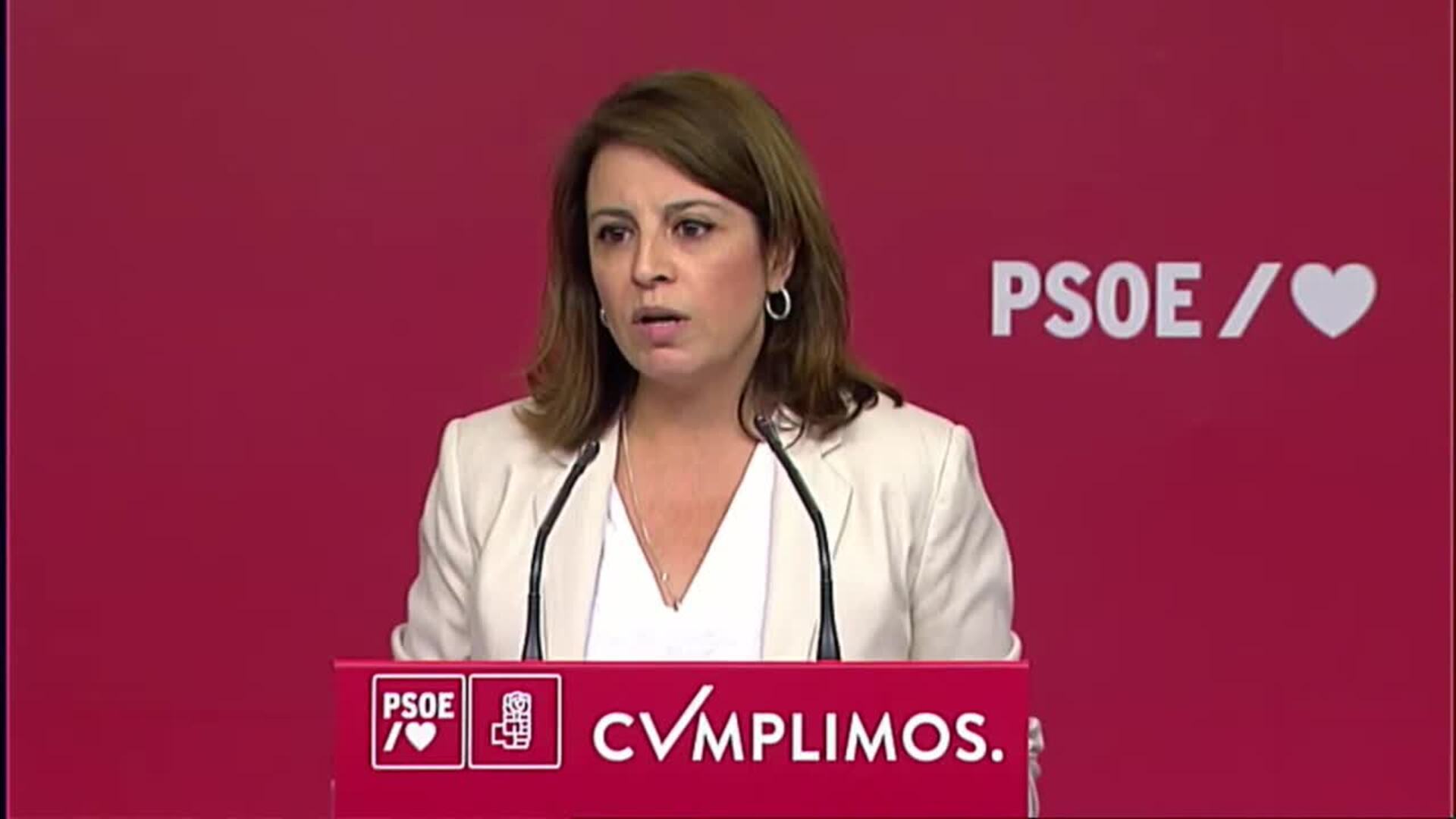 Lastra acusa al PP de &quot;comprar&quot; la voluntad de los dos diputados de UPN