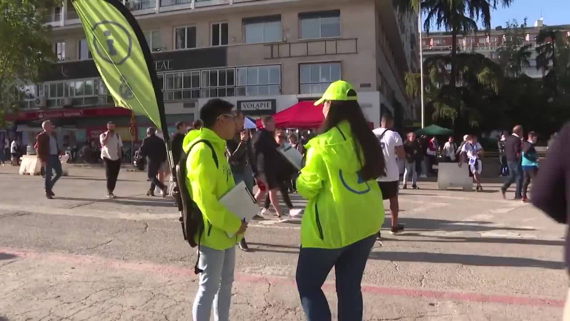 Los aficionados del Real Madrid ya están preparados para la semifinal de la Champions