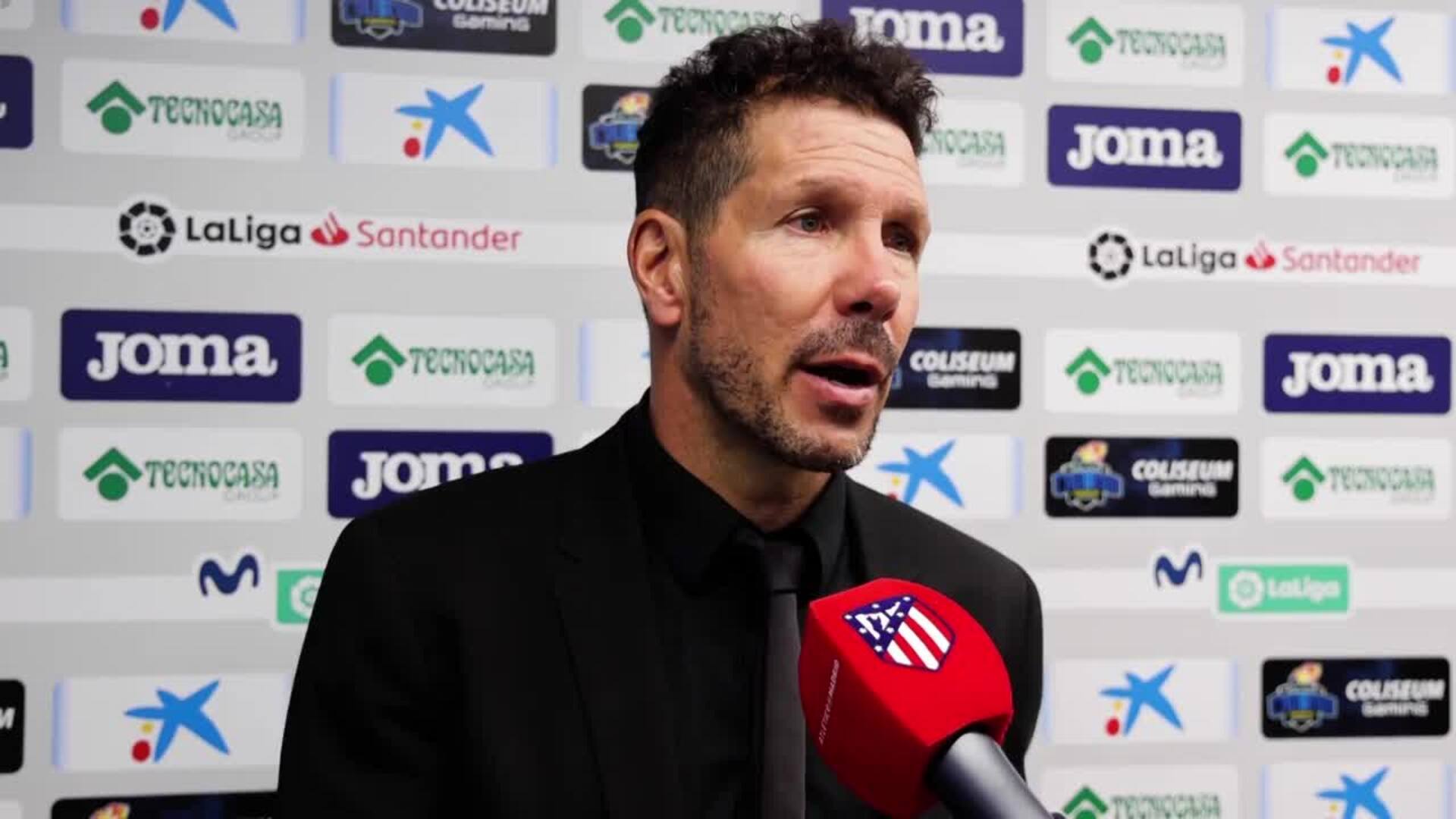 Simeone, pese al triunfo: &quot;No estamos en nuestro mejor nivel&quot;