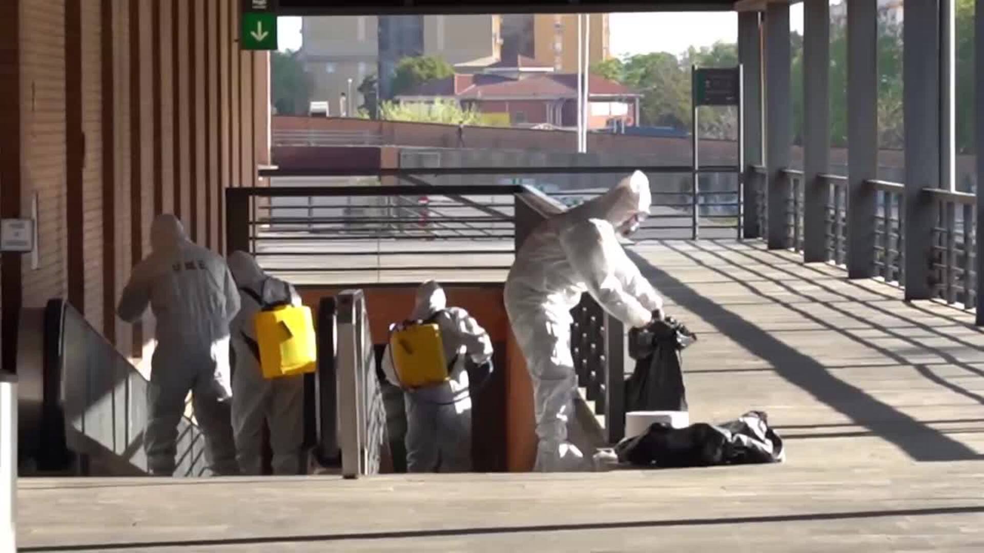 La UME en la estación de Santa Justa de Sevilla