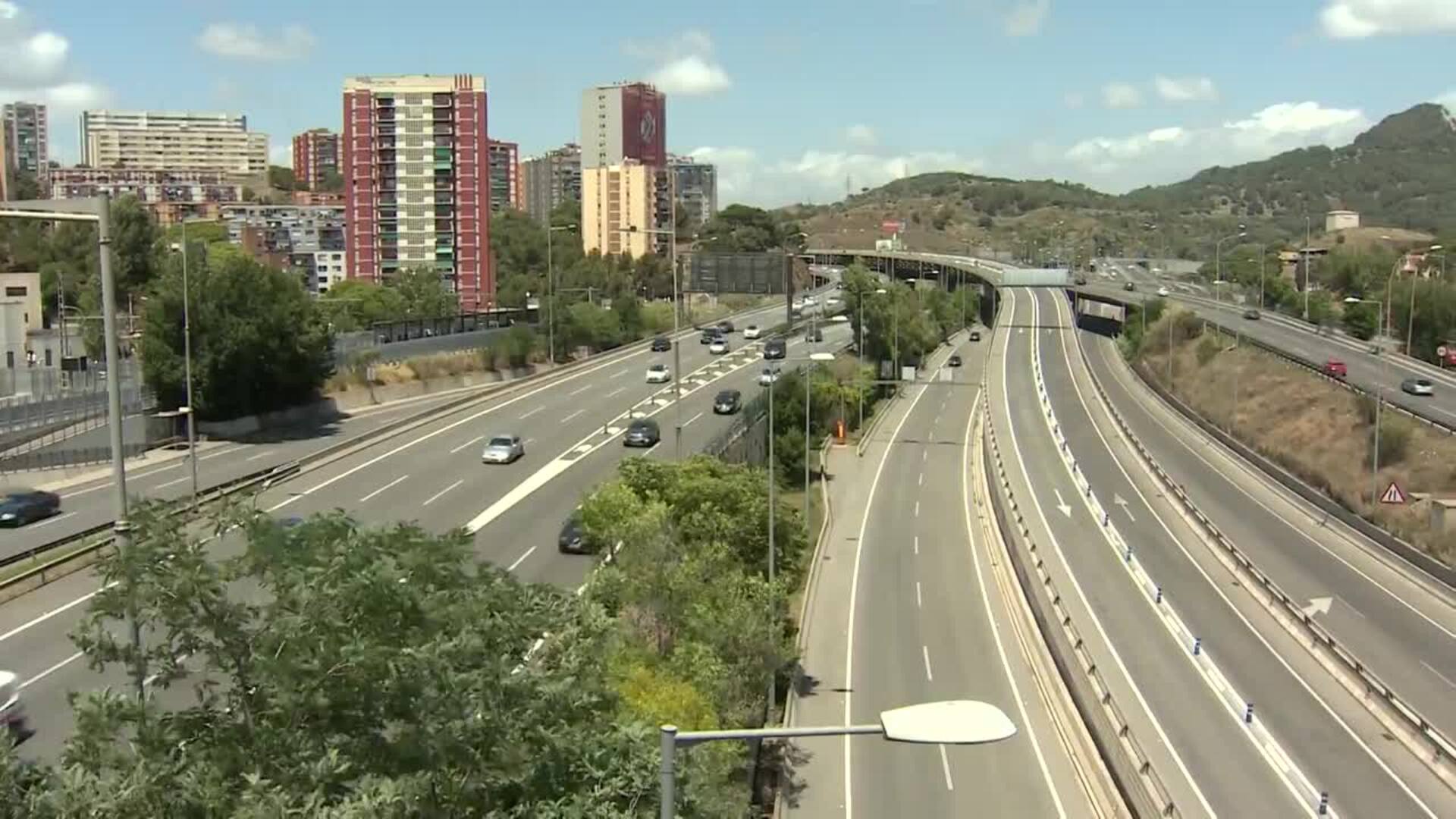 Operación retorno sin retenciones en los puntos de acceso a Barcelona