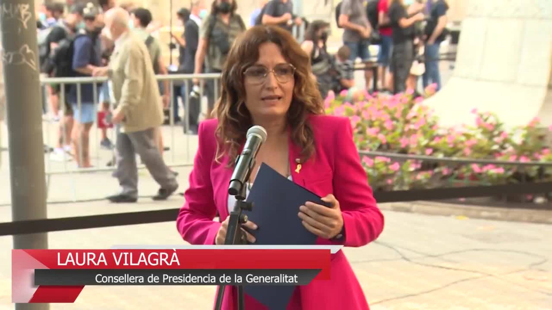 La marcha de la Diada deja incidencias ante la Jefatura de Policía de Barcelona