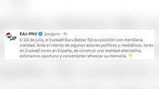 El PP anima al PNV a replantearse su negativa a Feijóo y los jeltzales responden