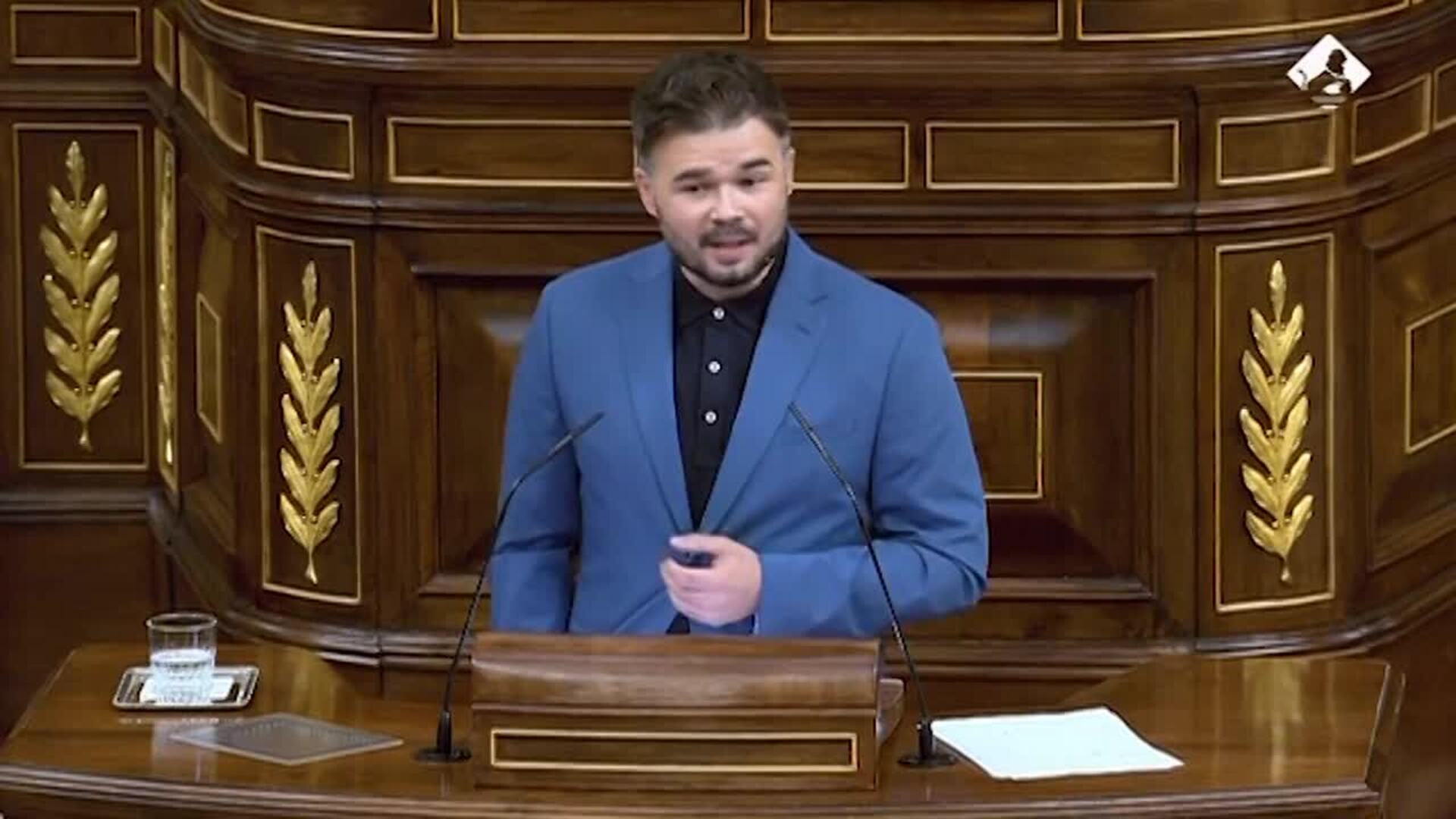 Rufián ironiza con compromiso de Sánchez contra autodeterminación: &quot;Denos tiempo&quot;