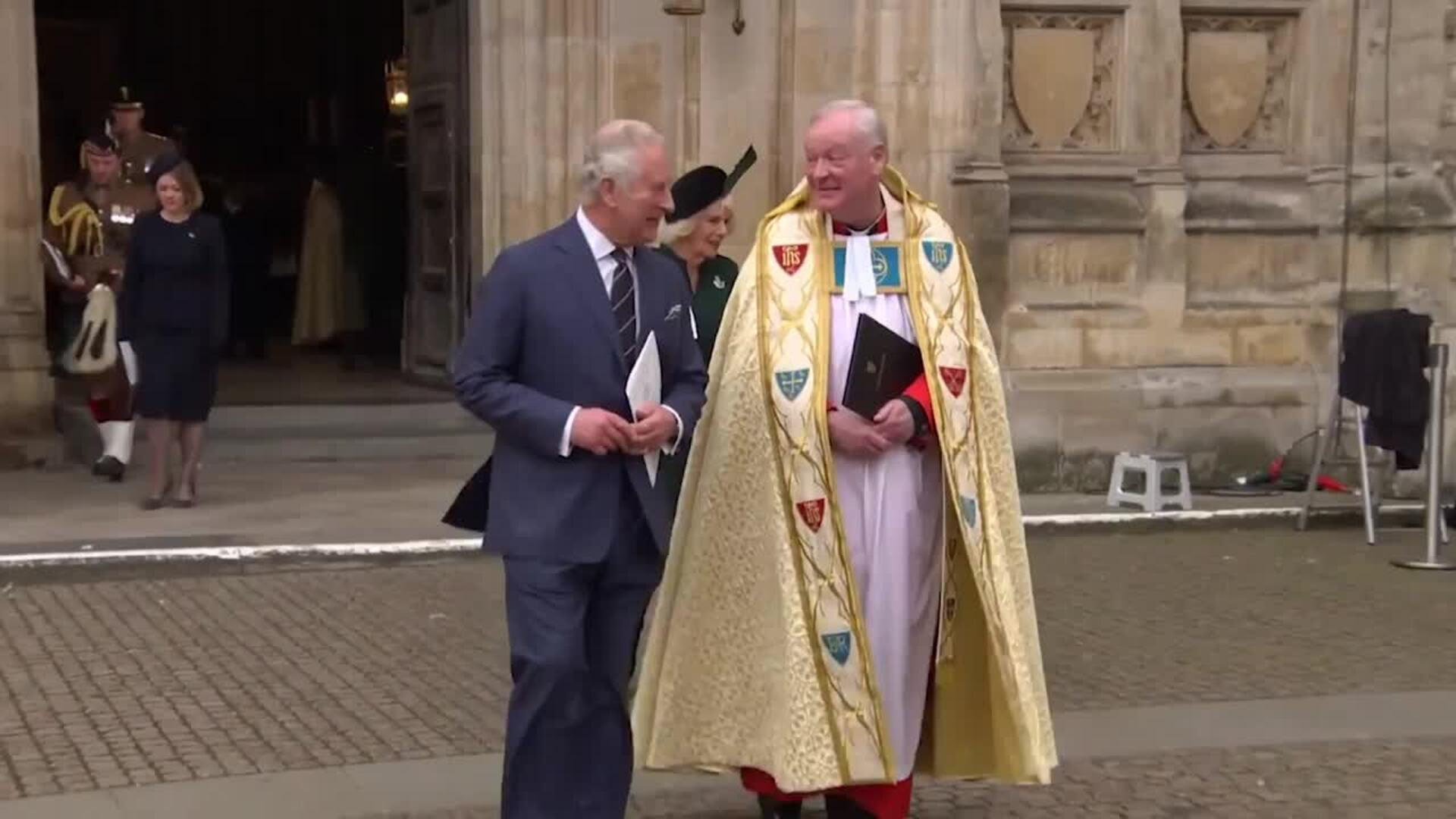 Los Reyes acompañan a la familia real británica en el homenaje a Felipe de Edimburgo