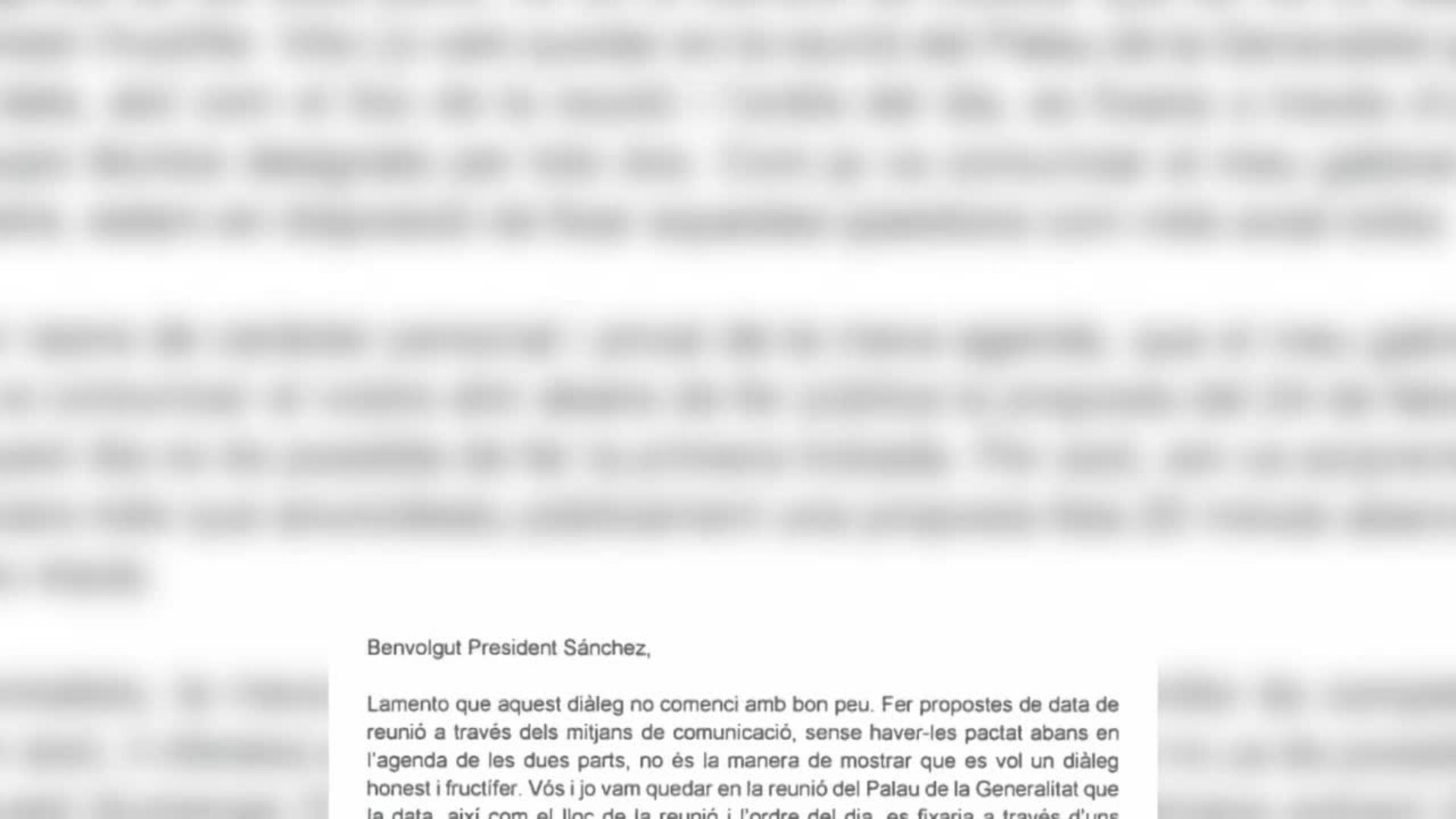 Torra rechaza reunirse el 24 y propone a Sánchez fechas alternativas