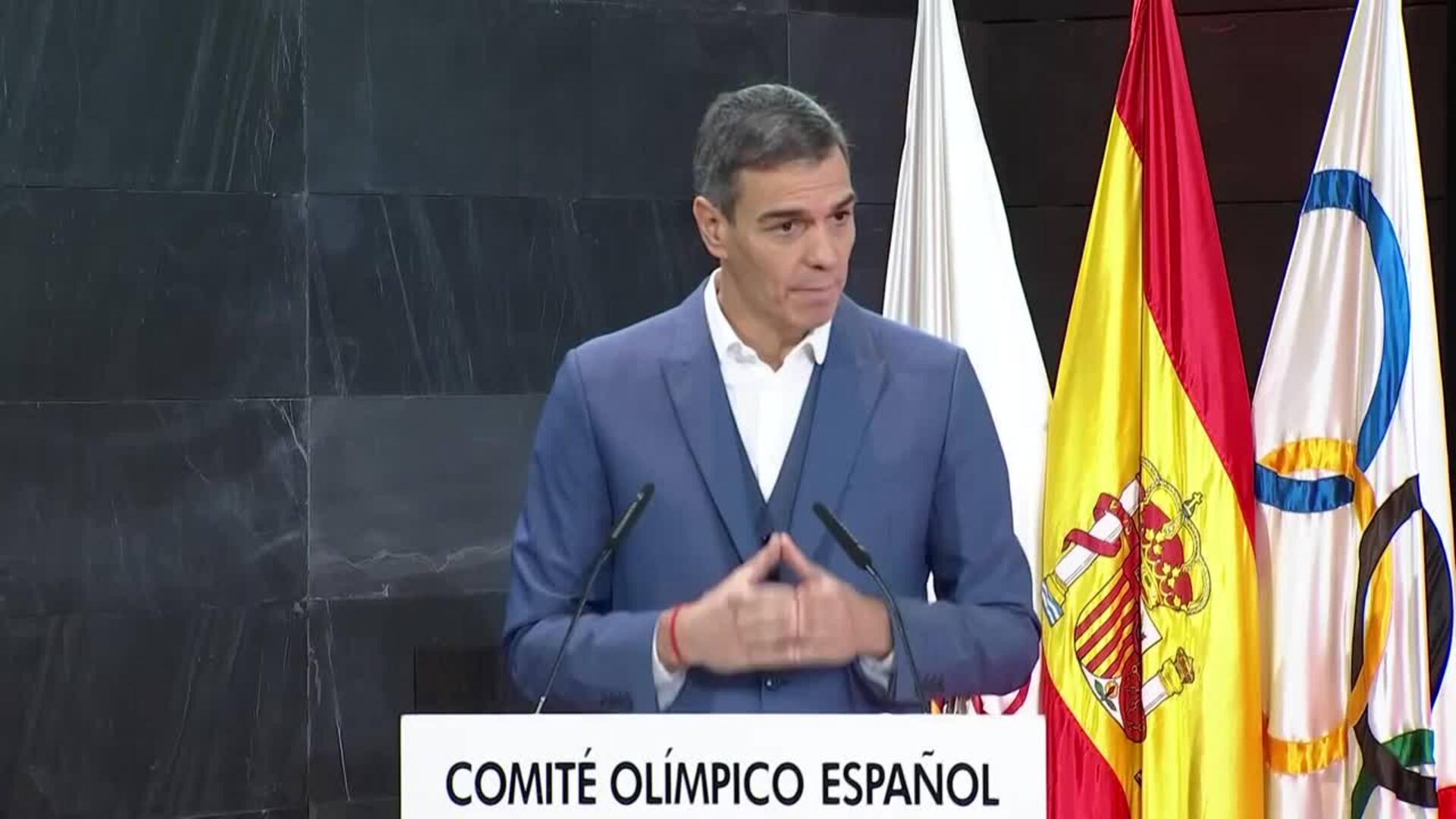 Sánchez anuncia la creación del Comité Ejecutivo del Deporte
