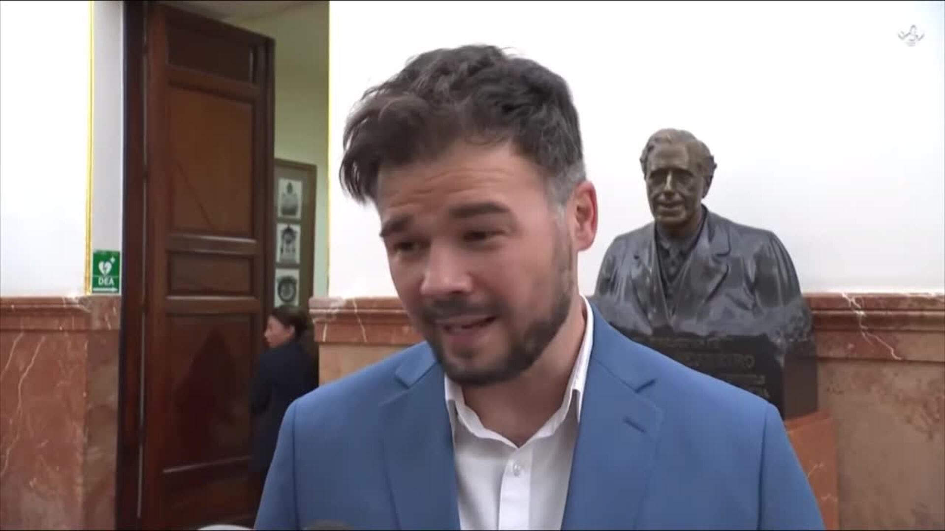 Rufián cree que el poder judicial le ha declarado la guerra a unas ideas