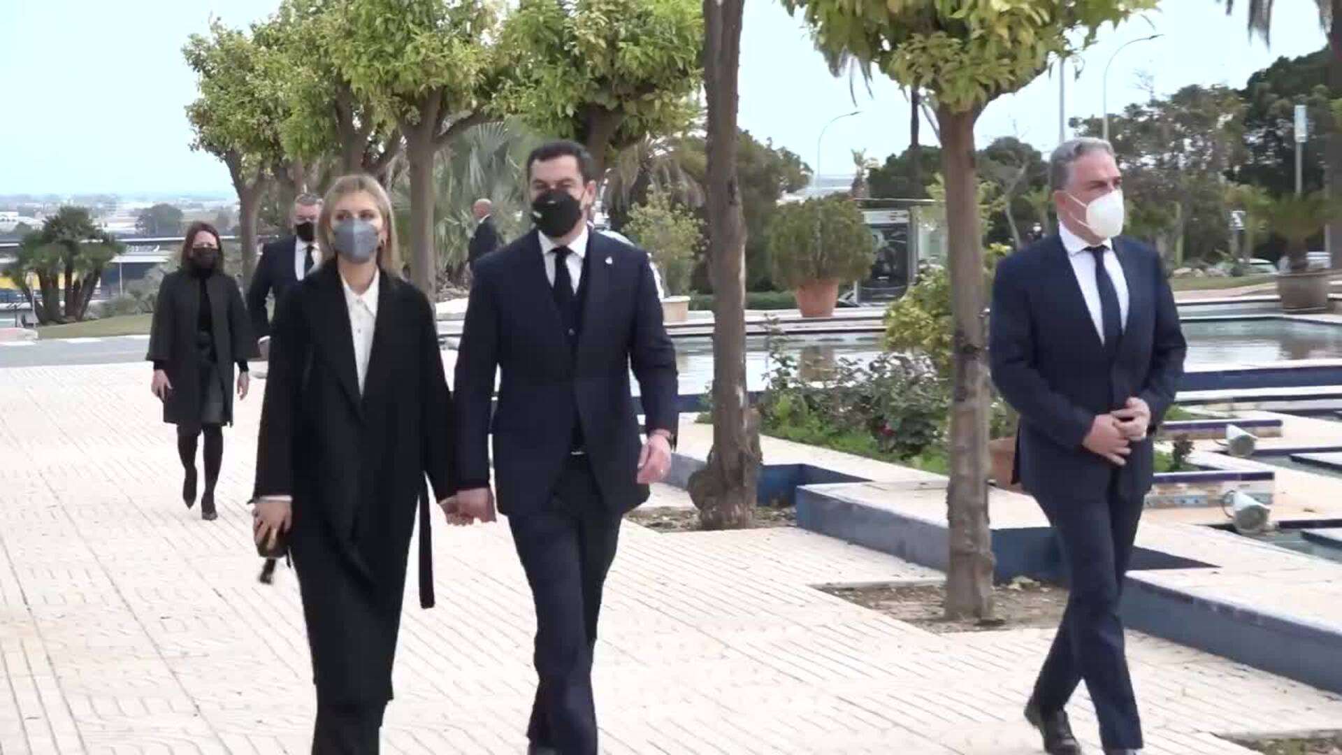 Familia, amigos y compañeros despiden al consejero andaluz, Javier Imbroda