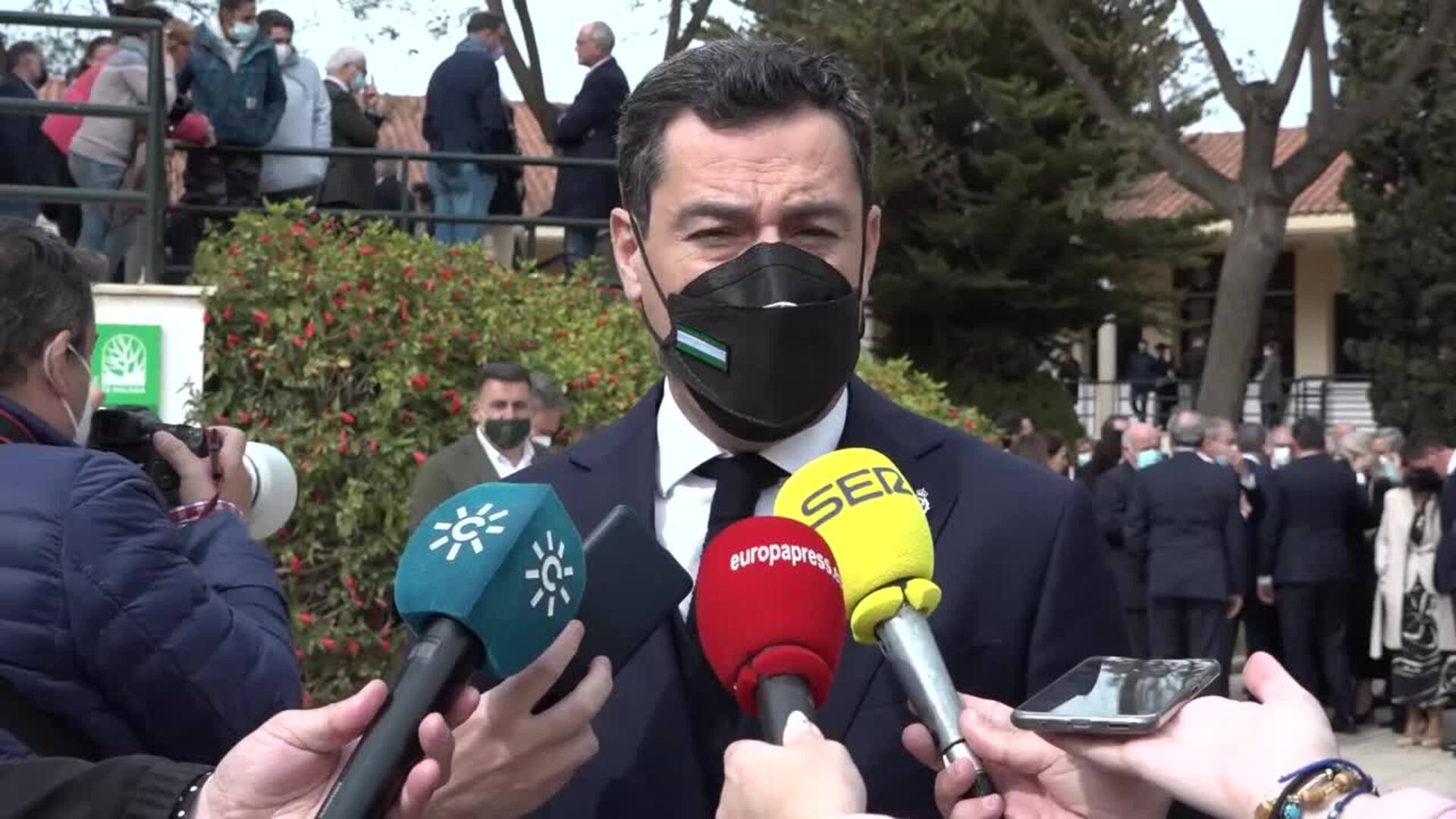 Moreno sobre Imbroda: &quot;Perdemos a una gran persona, gran deportista y gran consejero&quot;