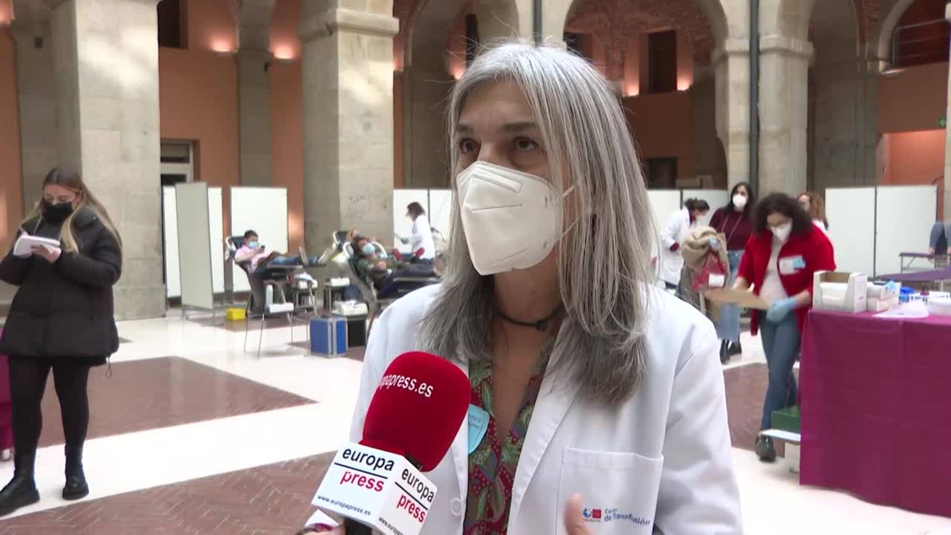 Última jornada del maratón de donación de sangre en la Real Casa de Correos