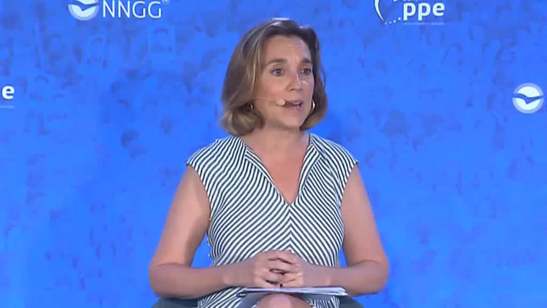 Cuca Gamarra asegura que &quot;el problema&quot; es Pedro Sánchez &quot;y no sus ministros&quot;